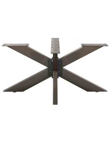 Gamba per tavolino da caffè a forma di ragno nera 98x58x(42-43) cm in acciaio