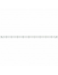 Recinzione Metallica con Picchetti Ancoraggio Verde 1x25 m