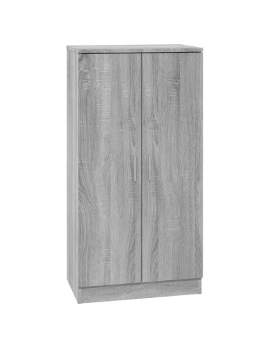 Scarpiera Grigio Sonoma 55x35x108 cm in Legno Multistrato