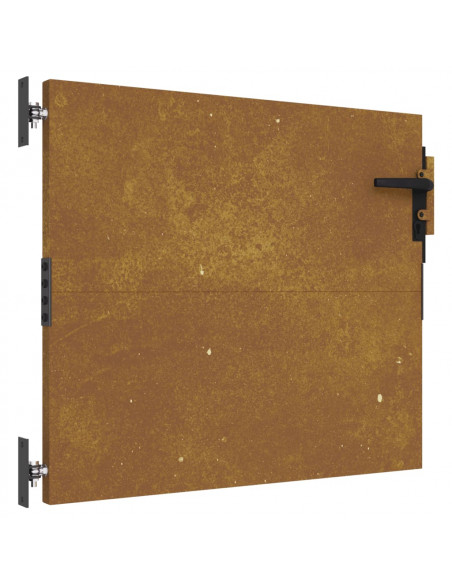 Cancello da Giardino 85x75 cm in Acciaio Corten