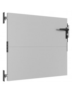 Cancello da Giardino 85x75 cm in Acciaio Corten 2