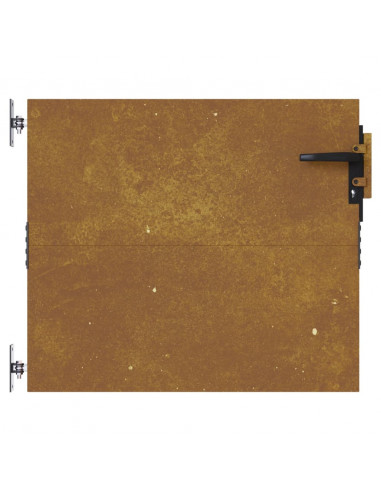 Cancello da Giardino 85x75 cm in Acciaio Corten