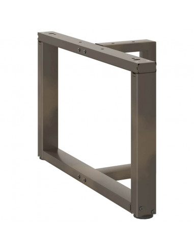 Gambe Tavolino Caffè a T 2 pz Naturale 70x25x(42-43) cm Acciaio