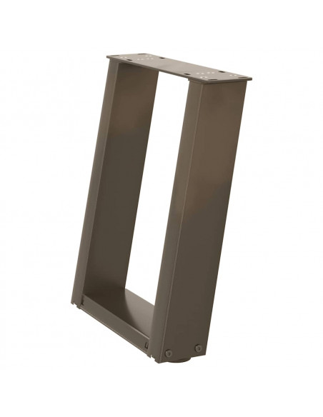 Gambe Tavolino Caffè a U 2 pz 28x(42-43) cm Acciaio