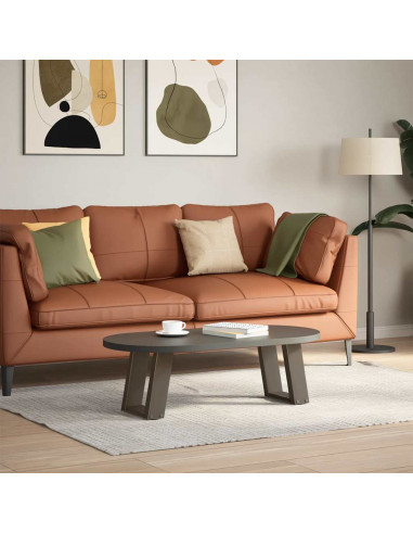 Gambe Tavolino Caffè a U 2 pz 30x(30-31)cm in Acciaio