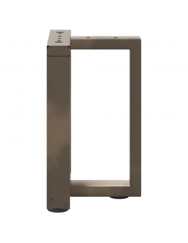 Gambe Tavolino Caffè a T 2 pz Naturale 38x25x(42-43) cm Acciaio