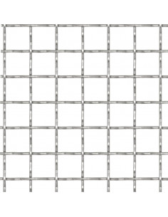 Recinzione in Rete Modulare in Acciaio Inox 100x85cm 31x31x3mm 2