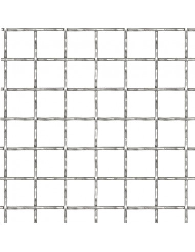 Recinzione in Rete Modulare in Acciaio Inox 100x85cm 31x31x3mm