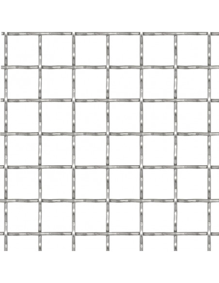 Recinzione in Rete Modulare in Acciaio Inox 100x85cm 31x31x3mm