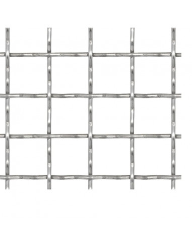 Recinzione in Rete Modulare in Acciaio Inox 100x85cm 31x31x3mm