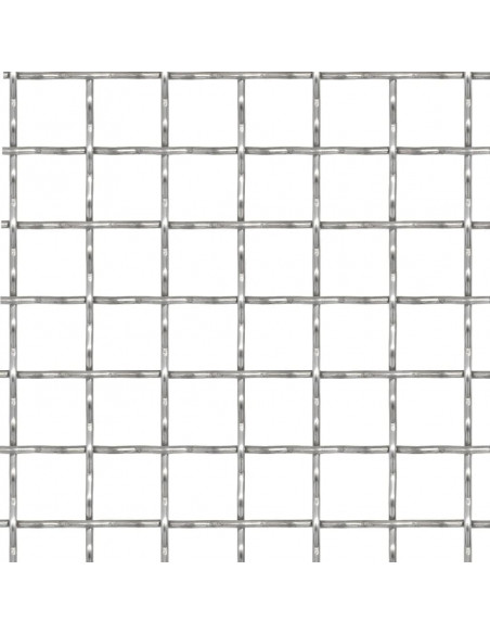 Recinzione in Rete Modulare in Acciaio Inox 50x50 cm 11x11x2 mm