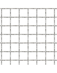 Recinzione in Rete Modulare in Acciaio Inox 100x85cm 11x11x2 mm 2