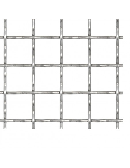 Recinzione in Rete Modulare in Acciaio Inox 100x85cm 11x11x2 mm