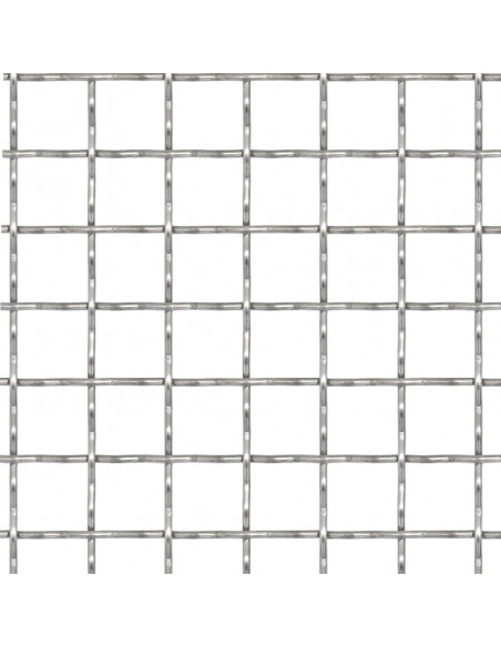 Recinzione in Rete Modulare in Acciaio Inox 50x50cm 21x21x2,5mm