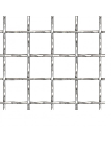 Recinzione in Rete Modulare in Acciaio Inox 50x50cm 21x21x2,5mm