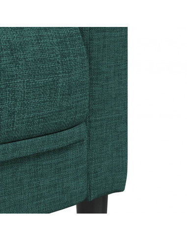 Set di Divani 2 pz Verde Scuro in Tessuto