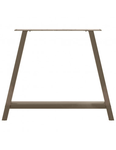 Gambe Tavolino da Caffè a A 2 pz 100x(72-73) cm Acciaio