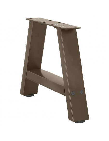 Gambe Tavolino da Caffè a A 2 pz 50x(30-31) cm in Acciaio