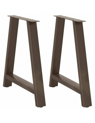 Gambe Tavolino da Caffè a A 2 pz 70x(72-73) cm Acciaio