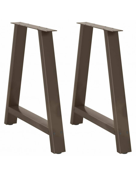Gambe Tavolino da Caffè a A 2 pz 70x(72-73) cm Acciaio