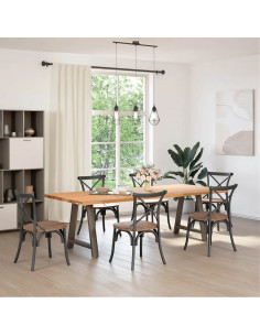 Gambe Tavolino da Caffè a A 2 pz 70x(72-73) cm Acciaio 2