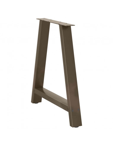 Gambe Tavolino da Caffè a A 2 pz 70x(72-73) cm Acciaio