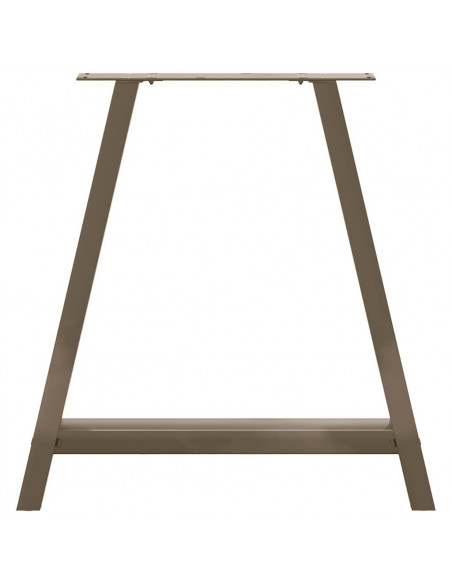 Gambe Tavolino da Caffè a A 2 pz 80x(72-73) cm Acciaio