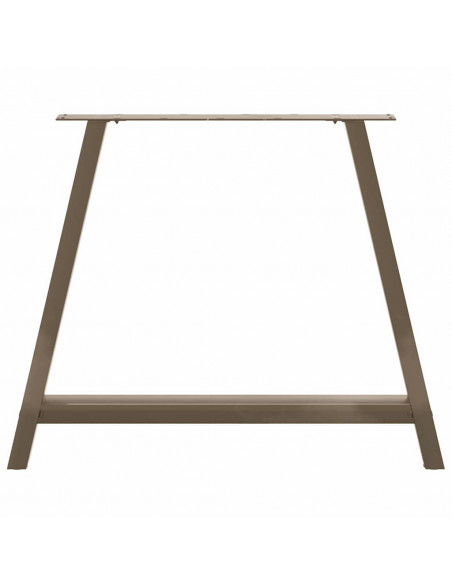 Gambe Tavolino da Caffè a A 2 pz 90x(72-73) cm Acciaio