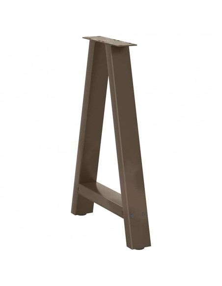 Gambe Tavolino da Caffè a A 2 pz 50x(72-73) cm Acciaio