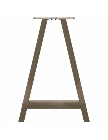 Gambe Tavolino da Caffè a A 2 pz 50x(72-73) cm Acciaio