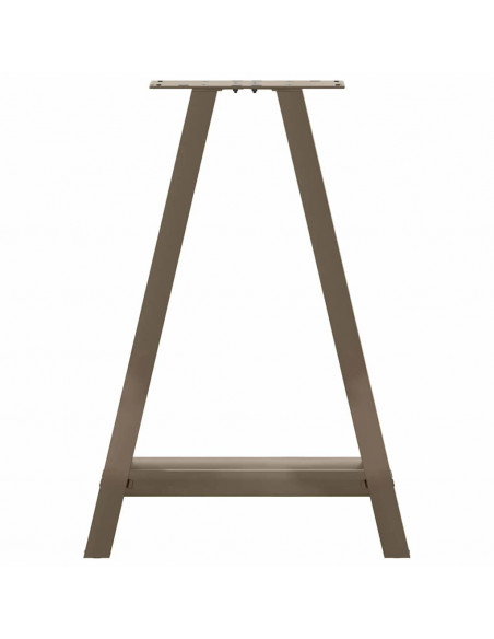 Gambe Tavolino da Caffè a A 2 pz 50x(72-73) cm Acciaio