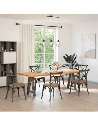 Gambe Tavolino da Caffè a A 2 pz 60x(72-73) cm Acciaio