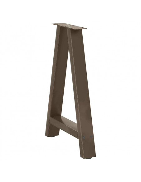 Gambe Tavolino da Caffè a A 2 pz 60x(72-73) cm Acciaio