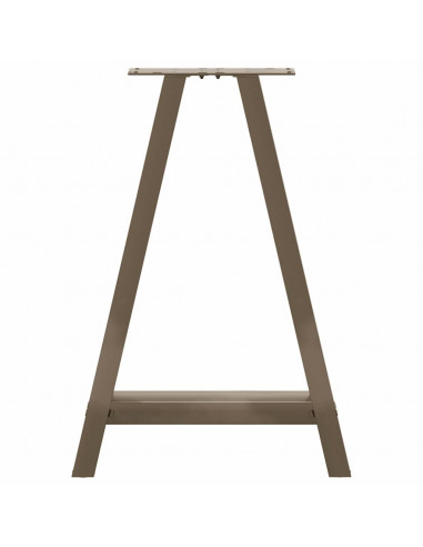 Gambe Tavolino da Caffè a A 2 pz 60x(72-73) cm Acciaio