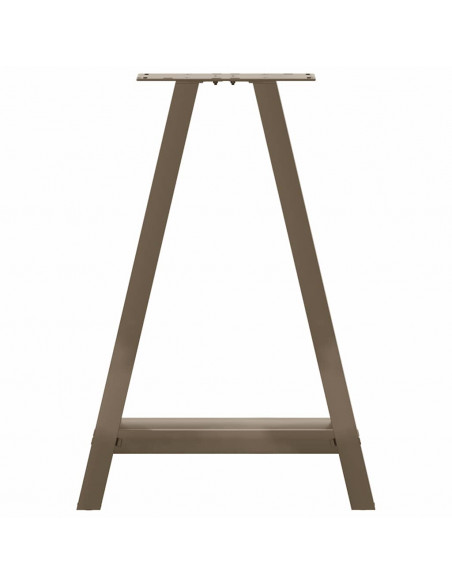 Gambe Tavolino da Caffè a A 2 pz 60x(72-73) cm Acciaio