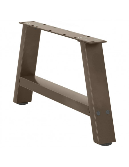 Gambe Tavolino da Caffè a A 2 pz 70x(30-31) cm Acciaio