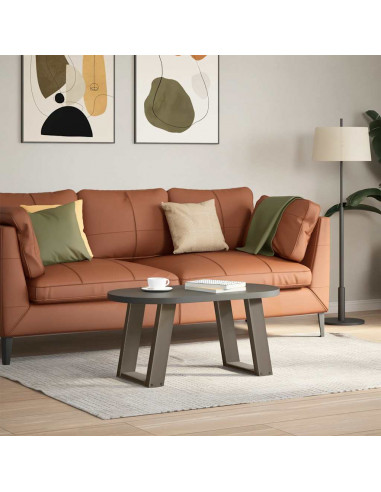 Gambe Tavolino Caffè a U 2 pz 38x(42-43) cm Acciaio