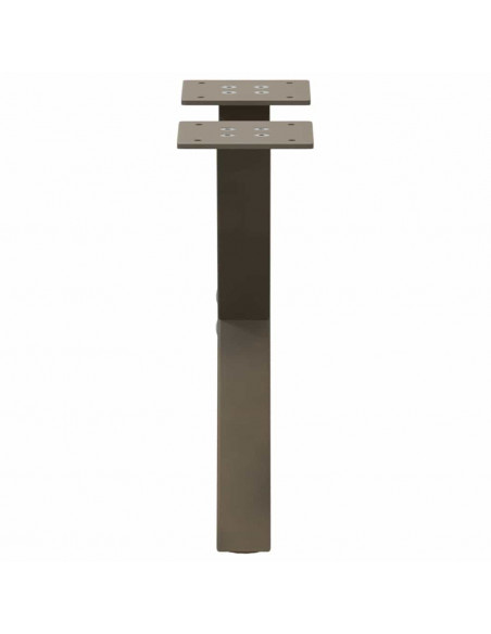 Gambe Tavolino Caffè a X 2 pz Naturale 37x(30-31) cm in Acciaio
