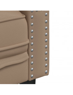 Set Divani Chesterfield 2pz Cappuccino in Similpelle