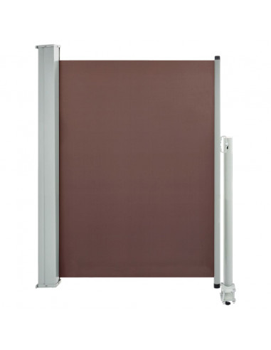 Tenda Laterale Retrattile per Patio 100x300 cm Marrone