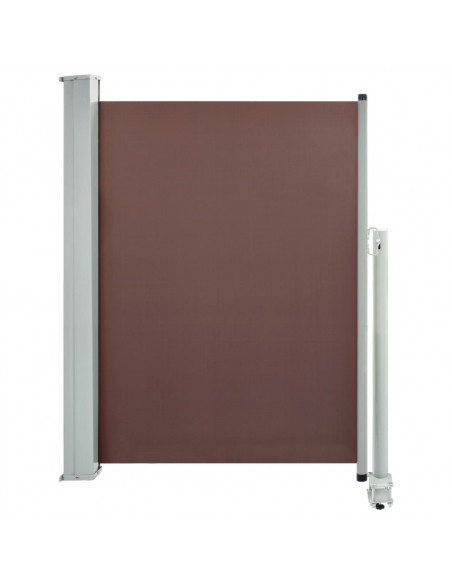 Tenda Laterale Retrattile per Patio 100x300 cm Marrone