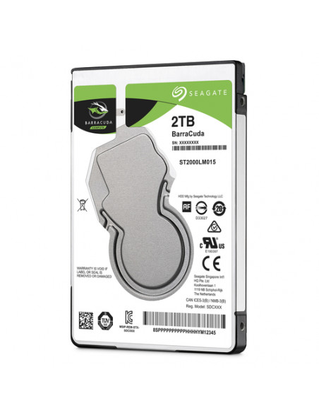Seagate Barracuda 2.5" disco rigido interno 2 TB 5400 Giri/min 128 MB 2.5" Serial ATA III