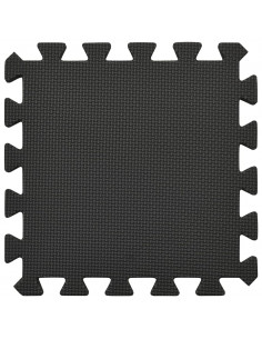 Tappetino a Incastro 54 pz 4,86m² in Schiuma EVA Nera