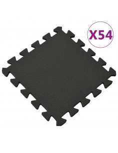 Tappetino a Incastro 54 pz 4,86m² in Schiuma EVA Nera 2