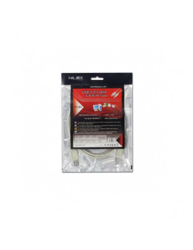 CAVO USB 2.0- 4.5MT. M/M A/B