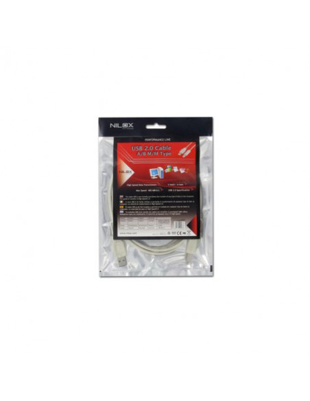 CAVO USB 2.0- 4.5MT. M/M A/B
