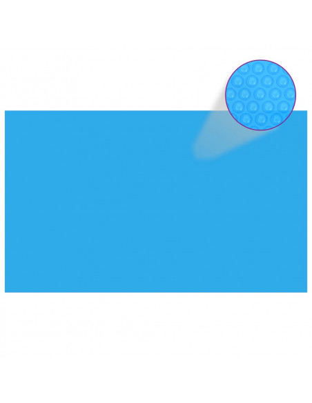 Copripiscina Rettangolare 1000x600 cm in PE Blu