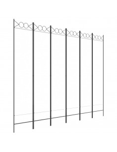 Divisorio a 4 Pannelli Bianco 240x200 cm Tessuto