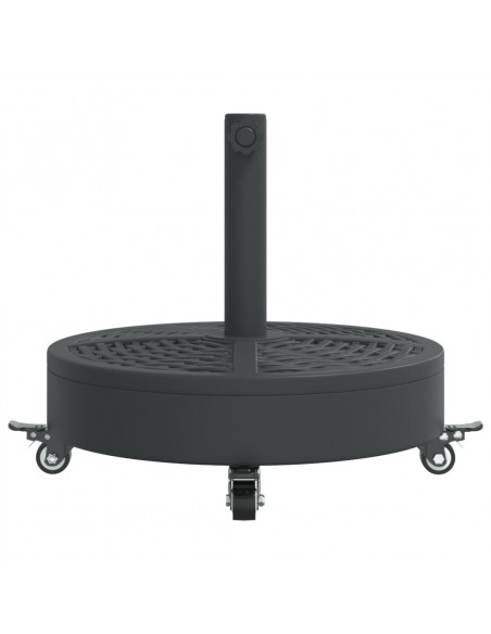 Base per Ombrellone con Ruote per Pali Ø38/48 mm 27 kg Rotonda