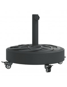 Base per Ombrellone con Ruote per Pali Ø38/48 mm 27 kg Rotonda